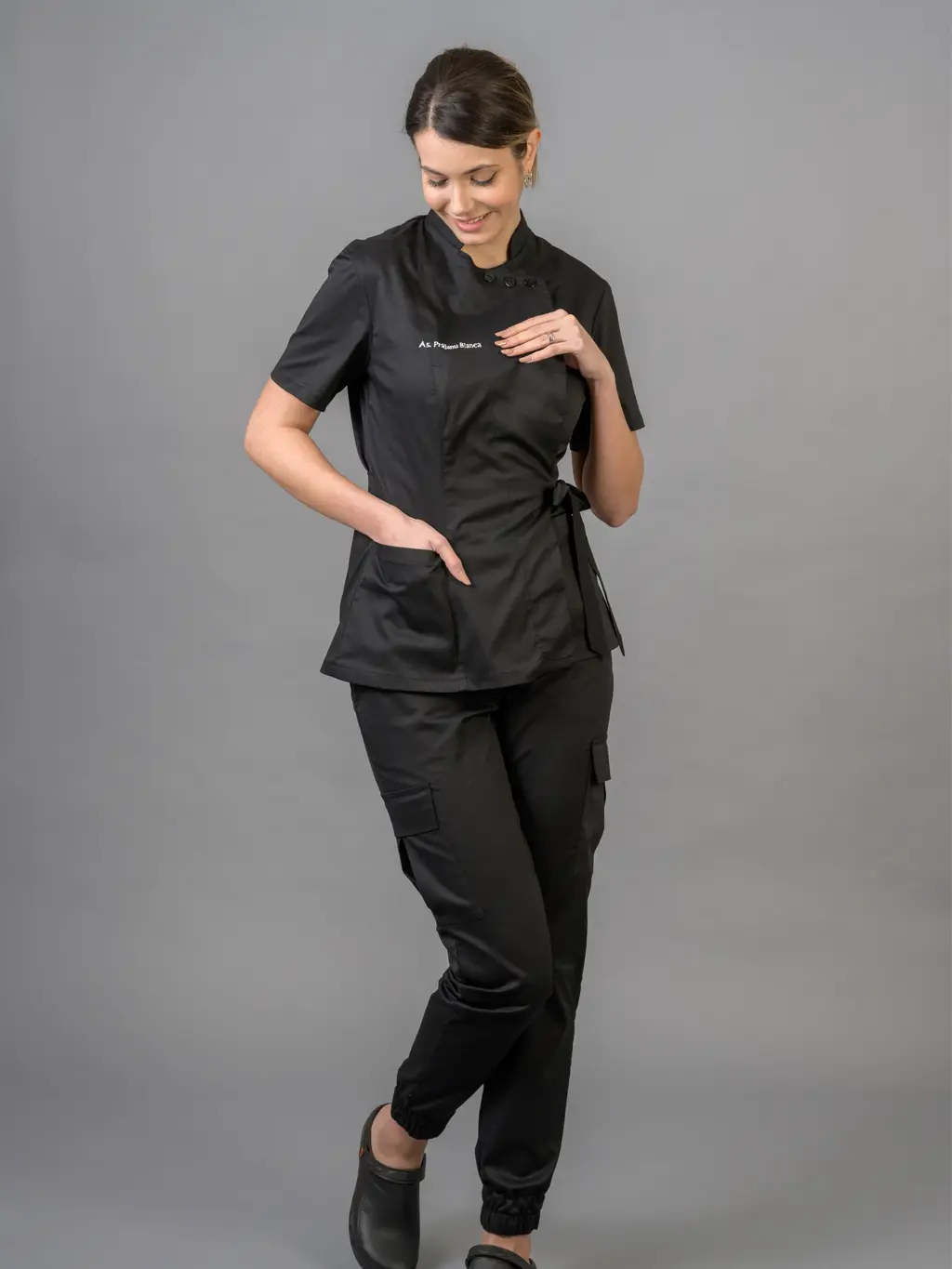 Alternative view of Bluză medicală NORA negru